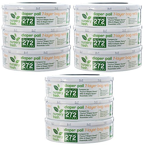Nursery Fresh Diaper Pail Refill, 9 Pack