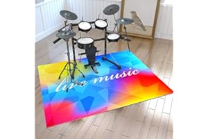 ZXHH rutschfeste Trommelmatte Drum-Teppich Antivibrationsmatten Schlagzeugteppich Trommelteppich Quadratische Schallschutzdecke Drum Rug Für Bass Drum Snare Und Core Set-Komponenten Matte