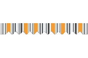 home Trends Awning Valance Saddle Cloth Awning Canopy Replacement Fabrics Awning Fabrics Sun Protection Polyester Ready Sewn with Border More Size and Colour (P5002-Orange White Blue Black Stripes, 3