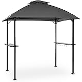 blumfeldt Steakhouse al Sur - Gazebo, Parasole, 244x260x152cm (LxAxP), Tetto/Parasole: Poliestere 160g Idrorepellente/Ignifug
