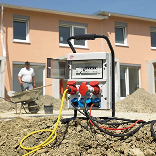 Brennenstuhl Tragbarer Stromverteiler BSV 4/32 FS IP44 Baustelleneinsatz und Outdoor, 1154900 - 5