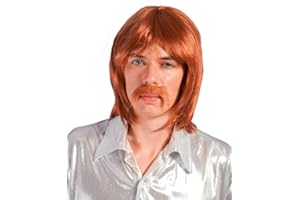 PTIT CLOWN P'TIT Clown - 51921 - Peluca Bobby y Bigote - Pelirrojo - Talla única