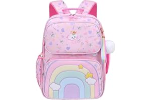 HANXIUCAO School Backpack Girls Large Capacity School Backpack Girls Teenagers Waterproof with Laptop Compartment Backpack Girls for Primary Junior High University