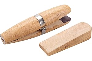 DAUERHAFT Pince à bijoux en bois, outil à main professionnel pour la fabrication de bijoux, pince à anneau de bijoutiers en bois avec mâchoires, pour la fabrication ou la réparation de bijoux