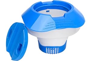 DIELOVEHUA Dispensador Cloro Piscina, Dispensador de Cloro Flotante, Dispensador Cloro Flotante Piscina, Boya Cloro Piscina, Dispensador Químico para Piscina/Acuático/SPA/Fuentes