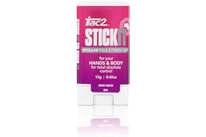 iTAC2 Stick It Level 2 (Regular Strength) Total Absolute Control Pole Dance Fitness Sports Grip Roll On Stick 12gm