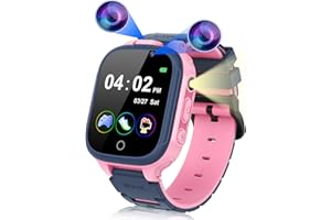 KESASOHE Smartwatch per Bambini 14 Giochi Contapassi Calorico 2 Fotocamere,Torcia Lettore Musicale Sveglia Orologio Intelligente Bambino, Orologio Smartwatch 3-12 Anni Ragazzi e Ragazze Compleanno Regali