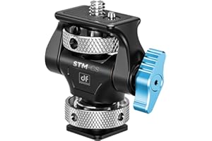 ‎DFCINE DFCINE Uchwyt do monitora kamery z zimną stopką, obrotowy i pochylany regulowany uchwyt do monitorów 12.7 cm i 17.8 cm, uniwersalna śruba 1/10.2 cm