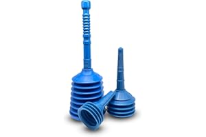LOYKA Saugglocke Pömpel Abfluss - Rohrreiniger - Pümpel-Set - Abflussreiniger - Saugglocke WC/Bad/Küche - Pümpel für Verstopfte Abflüsse mit maximaler Saugkraft