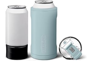 BrüMate Hopsulator Trio 3-in-1 Insulated Can Cooler for 12oz / 16oz Cans + 100% Leak Proof Tumbler with Lid | Insulated for Beer, Soda, and Energy Drinks (Mist)