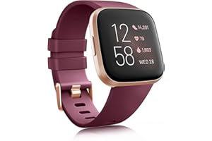 Zoye Silicone Straps Compatible with Fitbit Versa 2 Straps/Fitbit Versa Strap for Women Men, Classic Soft Replacement Sport Wristbands Accessories for Women Men
