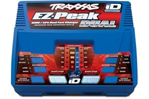 Traxxas EZ-Peak Plus Dual - Caricatore per modellini 8A LiPo, NiMH Minus-Delta-U, con funzione di spegnimento della batteria