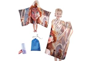 Aiorber Badeponcho Kinder, Weich und Saugfähig Babyhandtuch mit Kapuze, Badetuch Baby mit Kapuze Überzieher für Jungen und Mädchen, 127x60cm, Mikrofaser