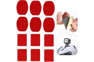 XIANGJUNLY 12 szt. do Nextbase Dash Cam samoprzylepne podkładki, dwustronne podkładki samoprzylepne Nextbase, samoprzylepne uchwyty do kamer GoPro Hero Action i Dashcam, 12 szt