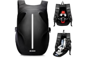 HYC00 Zaini moto per uomo Zaino per casco impermeabile, Accessori moto, Borse per laptop, Zaini da viaggio, Borse scuola per studenti