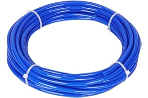 ANOMM Tubo Pneumatico PU 6mm OD 4mm ID, 10M Tubo Compressore Aria, Senza Raccordi, Blu