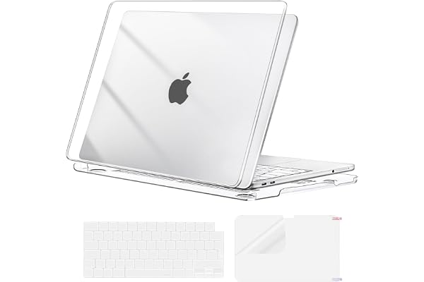 MOSISO Coque Ultra-Mince 3-en-1 Compatible avec MacBook Neo 13 Pouces 2026 A3404 avec Puce A18 Pro - Coque Rigide pour MacBook Neo&Clavier&Protecteur D'écran,Cristal Clair