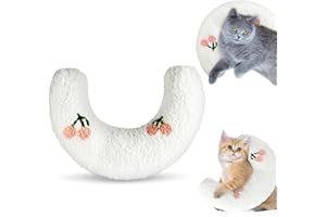 STSAIL Kissen für Hunde Katzen Kissen für Katzen Hunde oder Kleine Hunde, Beruhigungskissen für Hunde Halbes Donut-Katzen-und Hundekissen Flauschig Katzenminze Kissen zum Schlafen, Ausruhen, Spielen
