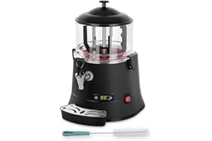 Royal Catering Macchina per cioccolata calda Distributore RCSS-5 ECO (440 W, 40 W, LED, 5 L, 30-90°C, Policarbonato)