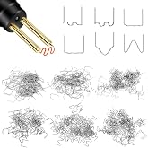 Serplex® 600Pcs Plastic Hot Stapling Welder Staples,Plastic Welding Staples,6 Types Hot Welder Staple Bumper Welding Wire for