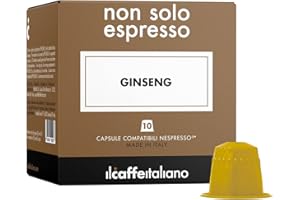 FRHOME Kapsułki z żeń-szeniem 80 - Kompatybilne z ekspresami do kawy Nespresso Il Caffè Italiano