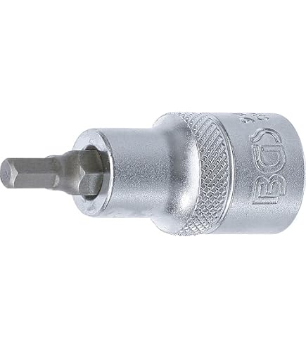KS Tools Stecknuss 1/2'' – Sechskant-Bit 55mm X 10mm, Vernickelt, Für Handgebrauch