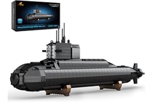 JMBricklayer Nuclear Submarine Building Blocks Sets with Lights, Military Type-094 Submarine Model Kits, WW2 Collectible Battleship Construction Toys Decor, Gifts for Adults Boys Teens 14+