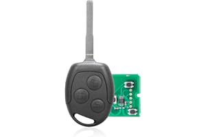 VAILIKEY Llave de coche de 3 botones para Ford C-max Fiesta MK3 MK4 MK7 Focus Fusion Galaxy Mondeo S-max para Ford Courier Key Transit Connect Tourneo ID63Chip