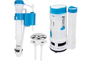 Wmzjnljy 1pc Adjustable Toilet Dual Flush Valve with Push Button Toilet Dual Flush and Flush Button Toilet Cistern Flush Parts for One Piece Dual Flush Drain Valve Repair(Z28-1)