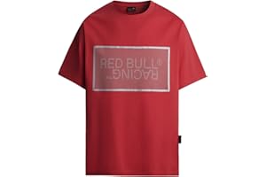 Red Bull Racing X Pepe Jeans Męska koszulka RBR MESH Film Logo TEE, czerwona (Mars RED), M, Czerwony (Mars Red), M