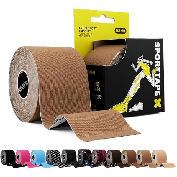 TIGERTAPES Zinc Oxide Tape - 3 Rolls - 5cm X 13.7m