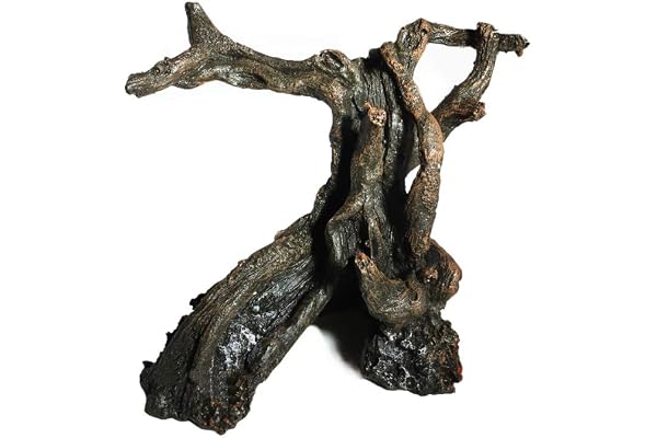 OMEM Abri pour reptiles - Décoration d'habitat - Terrarium - Cachette d'arbre - Humidifie les grottes