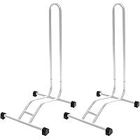 2 x WELLGRO® Fahrradständer - Stahl, sicherer Stand - Farbe weiß