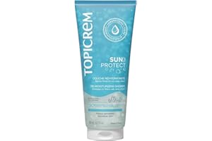Topicrem - Sun Protect, Douche Réhydratante - Nettoie, Hydrate, Nourrit, Apaise la Peau, Élimine les Résidus de Protection Solaire - Soin Peaux Sensibles - Gel Douche Après-Soleil - 200 ml