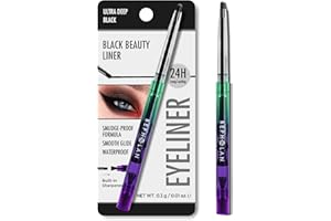BEPHOLAN Black Eyeliner Pencils,Waterproof Gel Eyeliner Pencil for Women Waterproof Smudge Proof Long-lasting (Black Pencil)