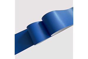 Guest Ruyunlai Bordo Adesivo per Carta da Parati 8cm X 500cm, Rimovibili Bordi per Carta da Parati autoadesivi, Bordo per carta da parati per Cucina Bagno blu scuro opaco