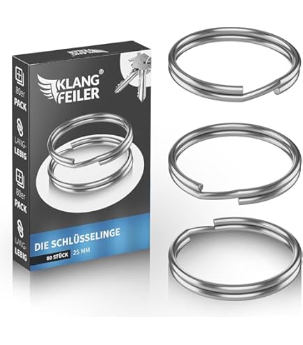 Gimars Sleutelhangers 304 roestvrij staal ronde gebroken metalen