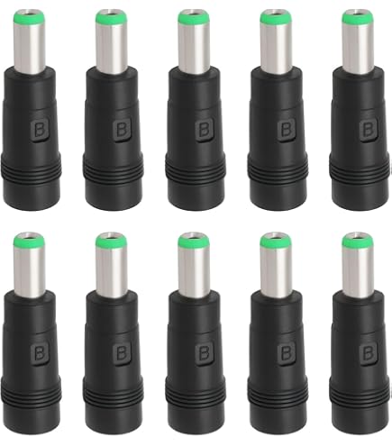 5 Adattatori DC Jack 5.5mm Angolo 90° - Femmina 2.1mm A Maschio 2.5mm Per Alimentazione Laptop/Router - Foto 2