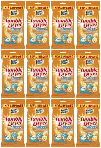 12 x 40 Tumble Dryer Sheets,Conditions Softens &amp; Freshens