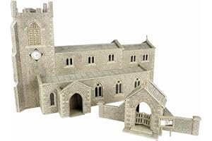 Metcalfe PO226 Parish Church & Lych Gate Stone Building OO Gauge Kit