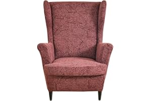 CHNSHOME Copripoltrona 1 posto con orecchie elasticizzato 2 pezzi Fodere per poltrone a orecchioni Coprisedile per poltrona Copripoltrona con Orecchie