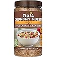 Gaia Crunchy Millet Muesli | Chocolate & Cranberry | Source of Protein | High in Dietary Fibre | Zero Trans-Fat | Zero Cholesterol | For Weight Loss 1kg