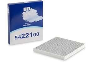 UFI Filters, Filtro Abitacolo ai Carboni Attivi 54.221.00, Filtro Abitacolo per Ricambio, Adatto a Auto, Applicabile su Diversi Modelli Abarth, Fiat e Ford
