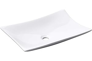 Mai & Mai Countertop Basin Made of Ceramic with Nano-Coating WTH: 56x38x11cm White Bathroom Sink Brussel910