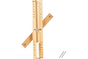 TEMPLE LODGE 15-Minute Wooden Sauna Hourglass Timer - Wall-Mounted Rotating Heat Resistant Sand Clock (Whie)