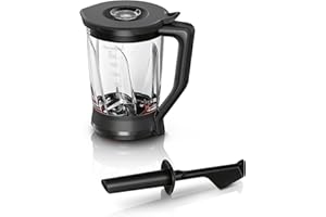 ‎BOSCH HAUSGERÄTE Bosch Mixer-Aufsatz MUZ9MX2, Füllmenge 2,3 L, ThermoSafe Glas, spülmaschinengeeignet, perfekt für Crushed-Ice und Smoothies, hitze- und kältebeständig, passend für OptiMUM und VitaPower Serie 4