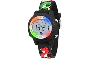 HMJIA 3D Cartoon Design Watch for Children Boys and Girls 3ATM Waterproof Children's Watch with Alarm Clock Date Stopwatch LED