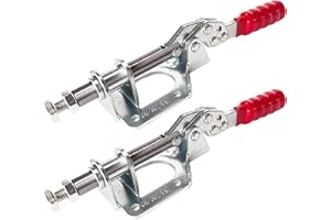 Abrazaderas de Palanca,Guador Abrazadera Rápida Pinza de Soldar Pieza a Presión para Soldar Fijación Tipo Push-Pull Vertical Abrazadera de Palanca Ligera Herramienta de Palanca (136 kgf)