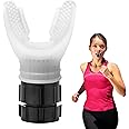 HNCY Lung Flexer, Portable Silicone Exercise Device for Increasing Lung Capacity, Endurance Training Device with Adjustable Resistances, White