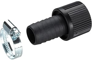 Gardena Saugschlauch-Anschlussstück 25 mm (1 Zoll): Pumpen-Anschlussstück mit Schlauchklemme zum vakuumfesten Anschluss an den Saugschlauch (1724-20)